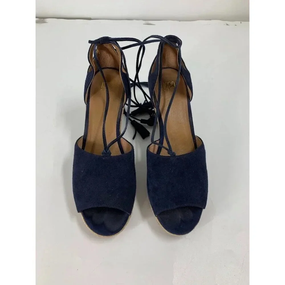 Cabi Women's Isla Wedge Espadrilles Ankle Wrap‎ Sandals #6001 Size 9.5